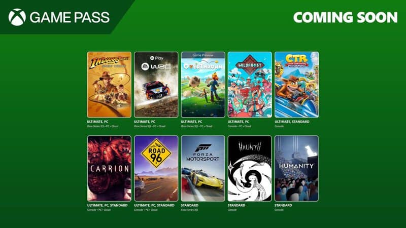 Xbox Game Pass confirme que 10 jeux supplémentaires arriveront ce mois-ci