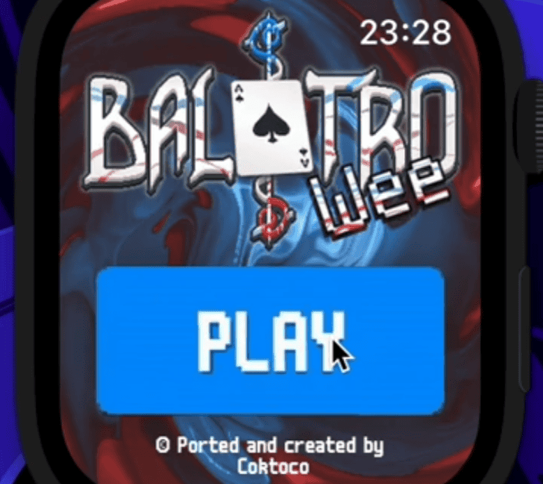 Balatro: Wee Edition – Un port créé par des fans pour l'Apple Watch