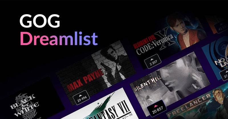 GOG lance Dreamlist, une nouvelle façon de leur demander de ramener de vieux jeux